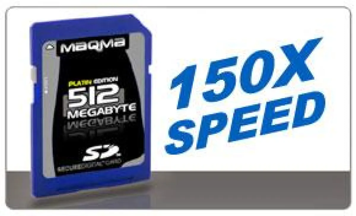 MAQMA SD (Secure Digital) Speicherkarte mit 150x Rekordspeed