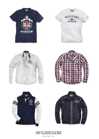 Bild: Williams F1 Kollektion 2011 by McGregor Fashion: Startschuss für die exklusive Rennsportmode im McGregor Shop