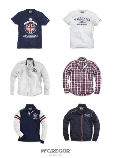 Williams F1 Kollektion 2011 by McGregor Fashion: Startschuss für die exklusive Rennsportmode im McGregor Shop Bild: Williams F1 Kollektion 2011 by McGregor Fashion: Startschuss für die exklusive Rennsportmode im McGregor Shop