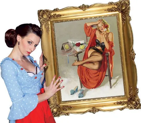 Bild: YouPinup™ - das ausgefallenste und einzigartigste Geschenk in Öl auf Leinwand für Frauen