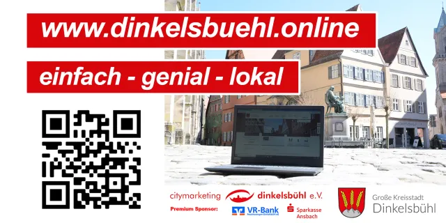 Bild: Wir halten zusammen im Lockdown, damit unsere Dinkelsbühler Unternehmen bestehen können 