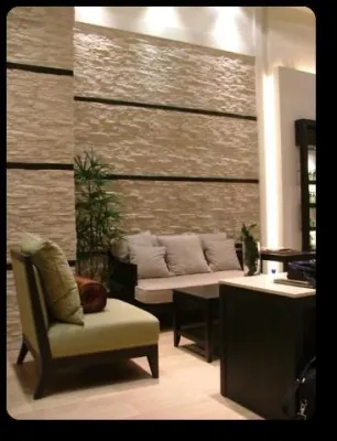 Bild: Rock Tex – die clevere Wandverkleidung in Steinoptik auf der Haus-Garten-Freizeitmesse 2010 in Leipzig