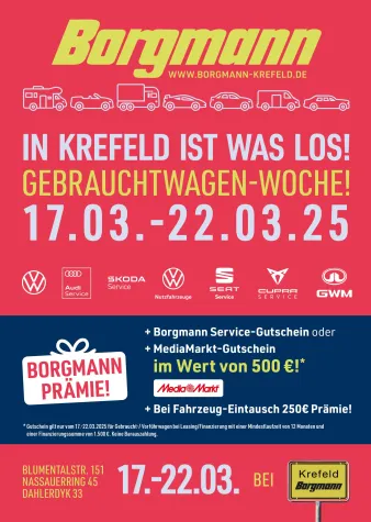 Gebrauchtwagen-Woche im Autohaus Borgmann Bild: Gebrauchtwagen-Woche im Autohaus Borgmann