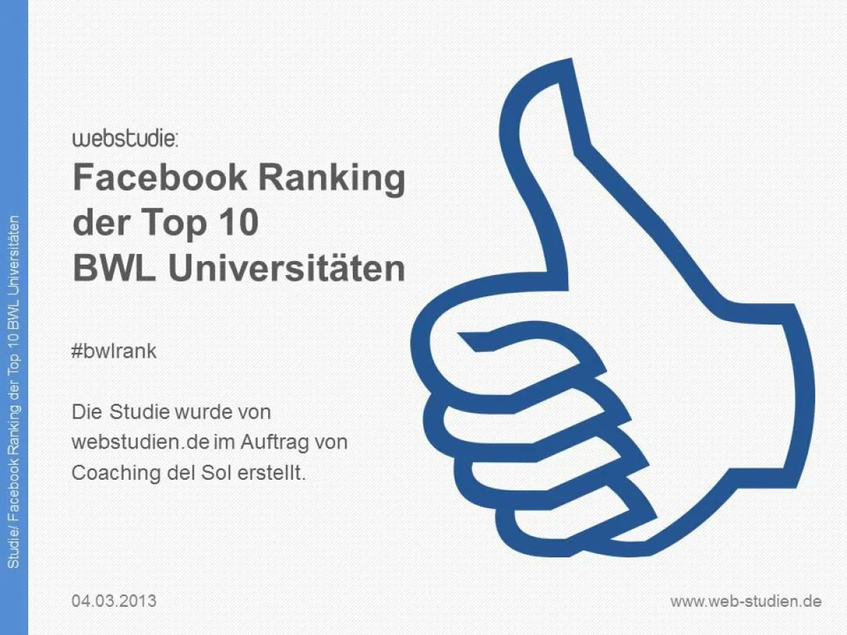 Facebook BWL Ranking