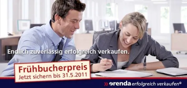 Bild: Orenda Verlag bietet Verkaufstraining zum Frühbucherpreis bis 31. Mai 2011 - orenda erfolgreich verkaufen