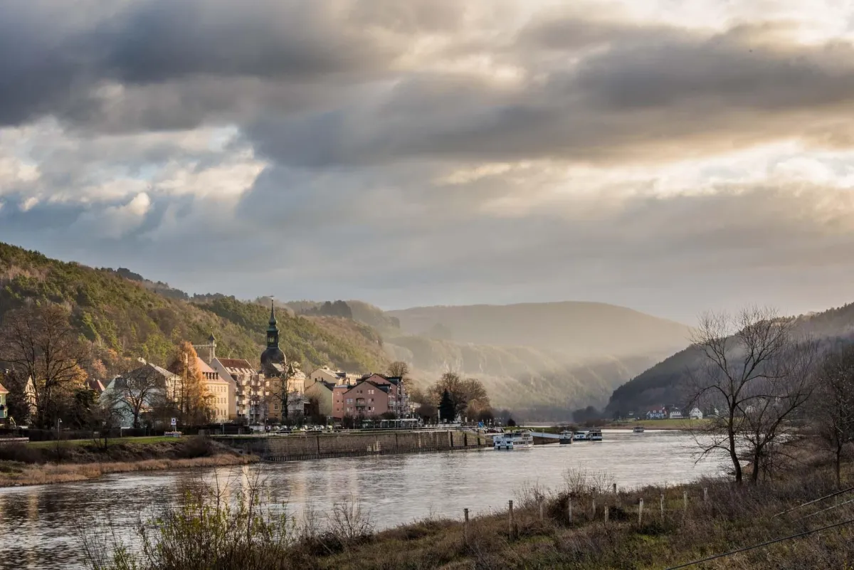 Bad Schandau im Winter. Foto: Sebastian Thiel