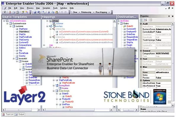 Bild: Enterprise Enabler und Business Data List Connector verbinden beliebige Datenquellen mit SharePoint Listen