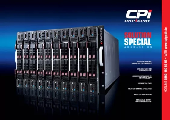 Bild: Gesucht – gefunden, die neue CPI-Lösungsbroschüre für Server, Storage und Connectivity