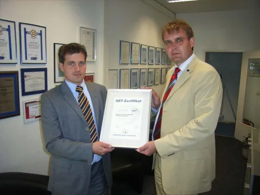 Behrens & Schuleit jetzt QET-zertifiziert Bild: Behrens & Schuleit jetzt QET-zertifiziert
