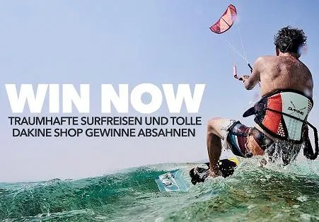 Sommergewinnspiel für Surfer: Dakine Shop verlost Traum-Reisen und Gutscheine im Gesamtwert von 6.000 € Bild: Sommergewinnspiel für Surfer: Dakine Shop verlost Traum-Reisen und Gutscheine im Gesamtwert von 6.000 €