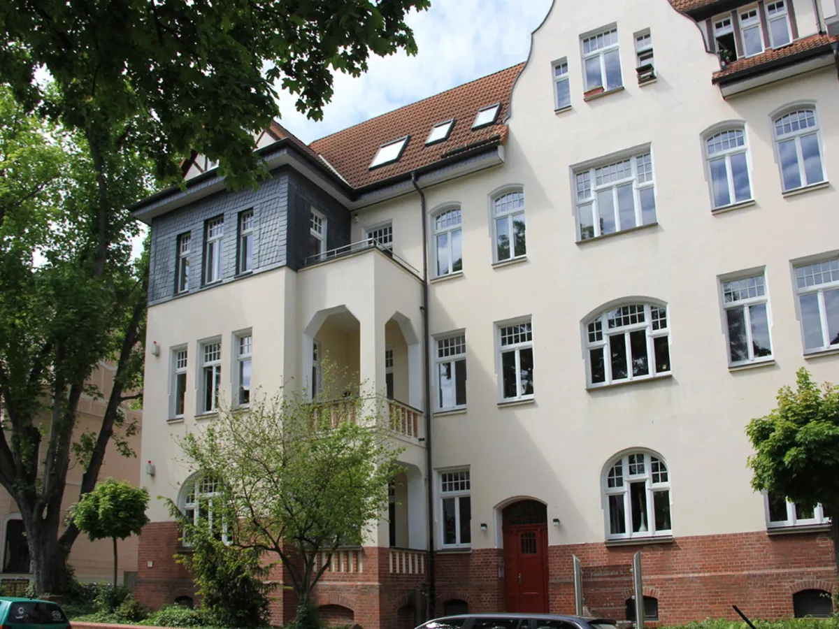 Das Wohn-/Bürohaus “Klewitzstraße 6“ in Magdeburg-Sudenburg.