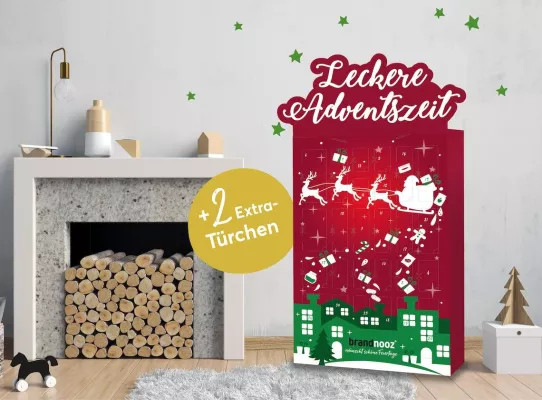 Bild: brandnooz setzt dem Adventskalender 2020 die Krone auf: Der 26-tägige Türchenspaß beginnt bereits am 1. Advent!