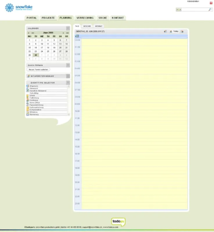 Vollständig überarbeiteter und neu gestalteter Kalender