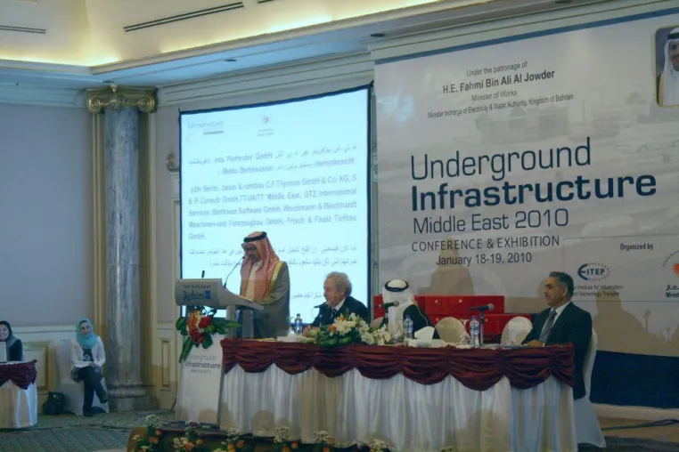 Bahrain präsentiert Masterplan für den Abwassersektor auf der Underground Infrastructure Middle East 2010 Bild: Bahrain präsentiert Masterplan für den Abwassersektor auf der Underground Infrastructure Middle East 2010