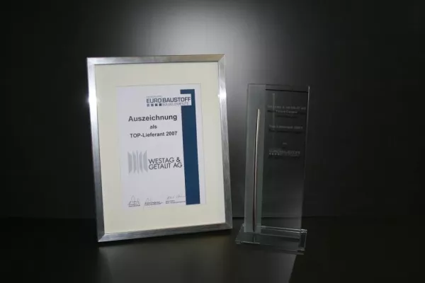 Eurobaustoff-Fachhändler haben entschieden: Die Westag & Getalit AG ist wieder Top-Lieferant Bild: Eurobaustoff-Fachhändler haben entschieden: Die Westag & Getalit AG ist wieder Top-Lieferant