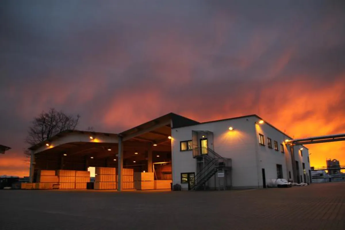 Das Werk der Firstwood GmbH im brandenburgischen Havelland