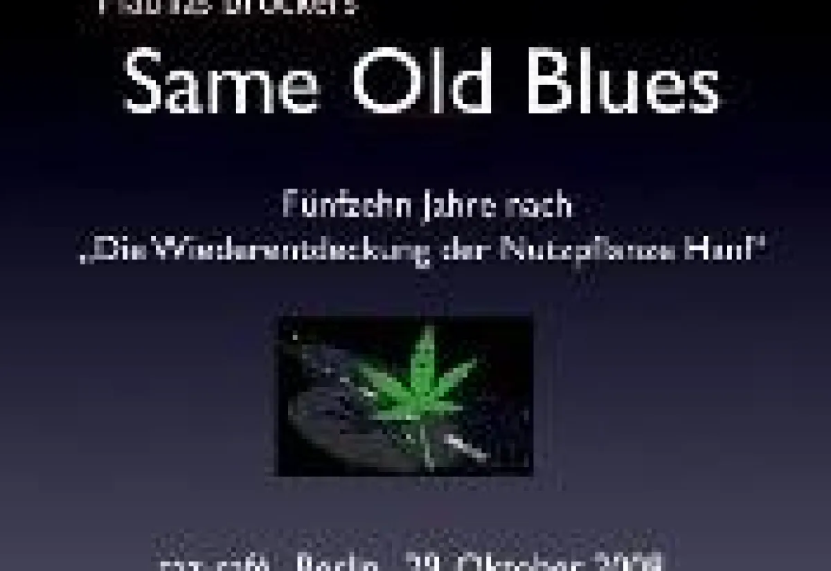 taz Veranstaltung: Hanf! am 29.10. ab 19:30 Uhr vor.