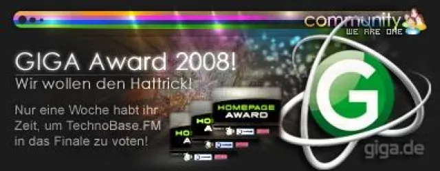 Bild: Giga Award 2008 - Sie wollen den Hattrick