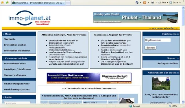 Bild: Immo-planet.at feiert 1 Jahresjubiläum und bedankt sich für das Vertrauen bei allen Usern