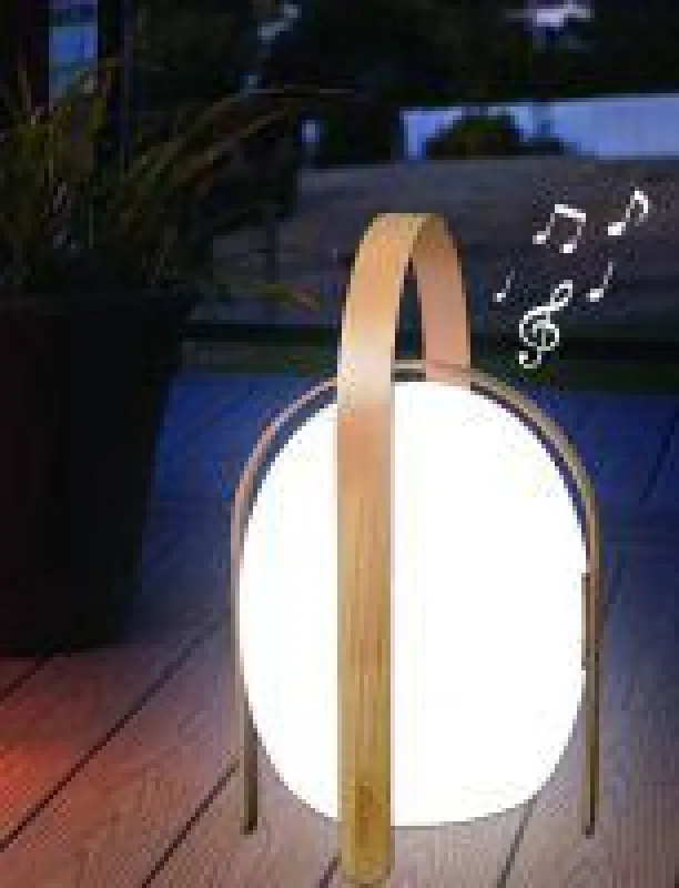 Eine gelungene Verbindung von LED, Bluetooth-Lautsprecher und Holzelementen präsentiert Mooni Limited. Foto: Firma
