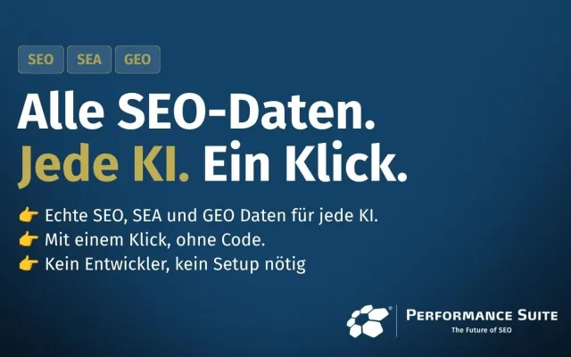 Bild: Performance Suite startet SEO-Datenlayer für jede KI – ohne Code, ohne Limits