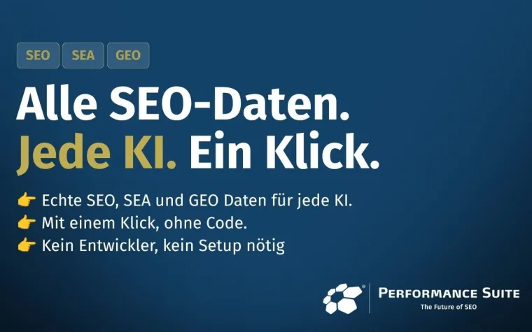 Performance Suite startet SEO-Datenlayer für jede KI – ohne Code, ohne Limits Bild: Performance Suite startet SEO-Datenlayer für jede KI – ohne Code, ohne Limits