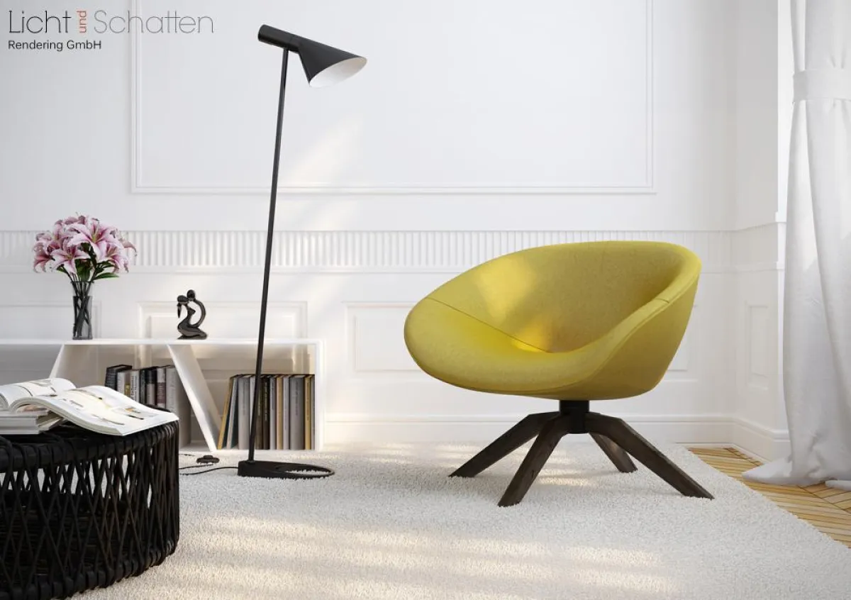 Fotorealistisches Rendering Mood-Shot Möbel