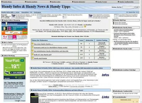 Bild: Erfolgreicher Relaunch des HandyPortals Handy-Info-123.de