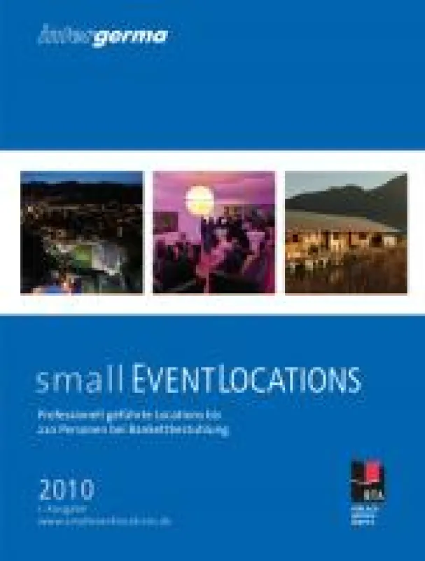 In Ergänzung zum Handbuch Eventlocations kommt im Jubiläumsjahr der Extra-Katalog für Locations bis 220 Personen auf den Markt
