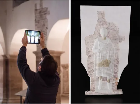 Bild: Fraunhofer IGD visualisiert historischen Zustand des Klosters Corvey mittels Augmented Reality