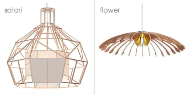Bild: Ursprüngliche Materialien und originelle Entwürfe: Flower und Satori von Odesi