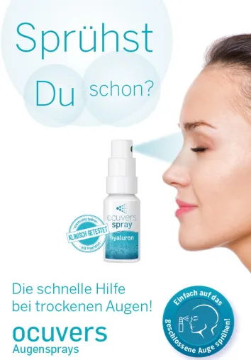 Bild: Einfach.Sauber.Sicher: ocuvers Augensprays bieten eine hygienische Anwendung in der Corona-Krise