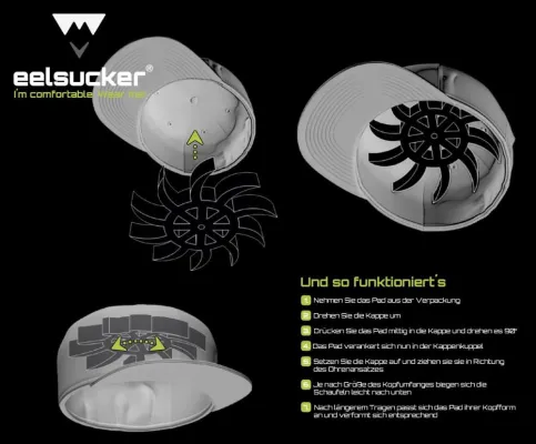 Bild: eelsucker präsentiert das Pad4Caps: Mehr Look und Komfort für Kappenträger