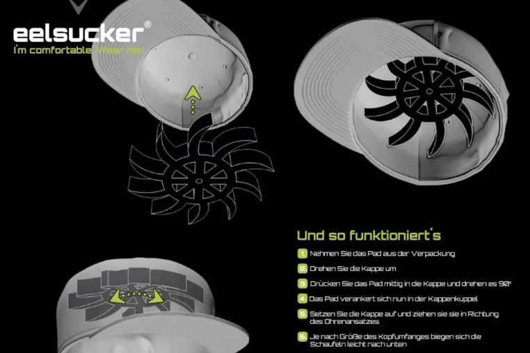 Bild: eelsucker präsentiert das Pad4Caps: Mehr Look und Komfort für Kappenträger