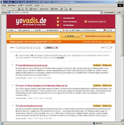 yovadis.de: Neuer Stellenroboter geht mit über 6.000 offenen Jobs an den Start Bild: yovadis.de: Neuer Stellenroboter geht mit über 6.000 offenen Jobs an den Start