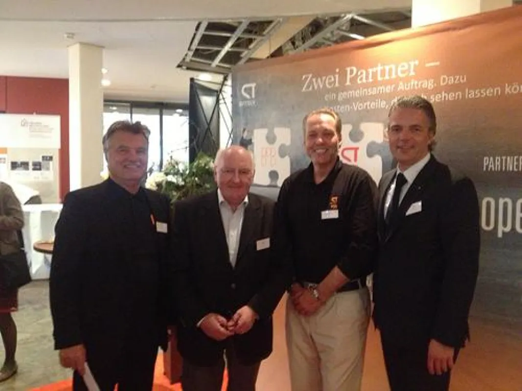 Präsidiumsmitglieder des BDB auf dem Infostand der SOFTTECH
