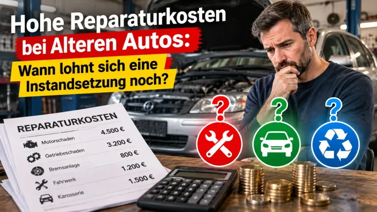 Bild: Hohe Reparaturkosten bei älteren Autos: Wann lohnt sich eine Instandsetzung noch?