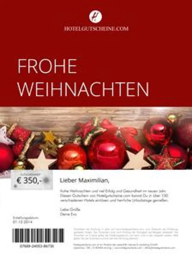 Gutschein Weihnachten