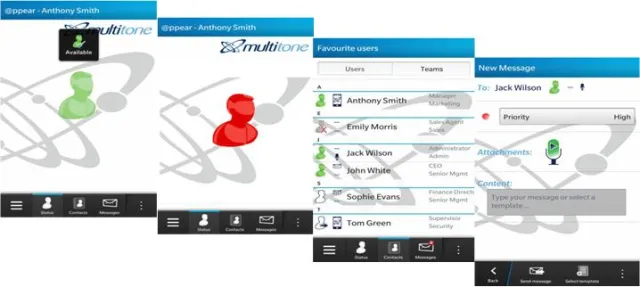 Bild: @ppear - Smart-App für die Multitone i-Message Kommunikationsplattform und Alarmserver-Lösung