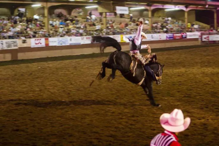 Bild: Bleibe oben, wenn Du kannst - Bei Rodeos in Colorado kommt authentische Wildwest-Stimmung auf