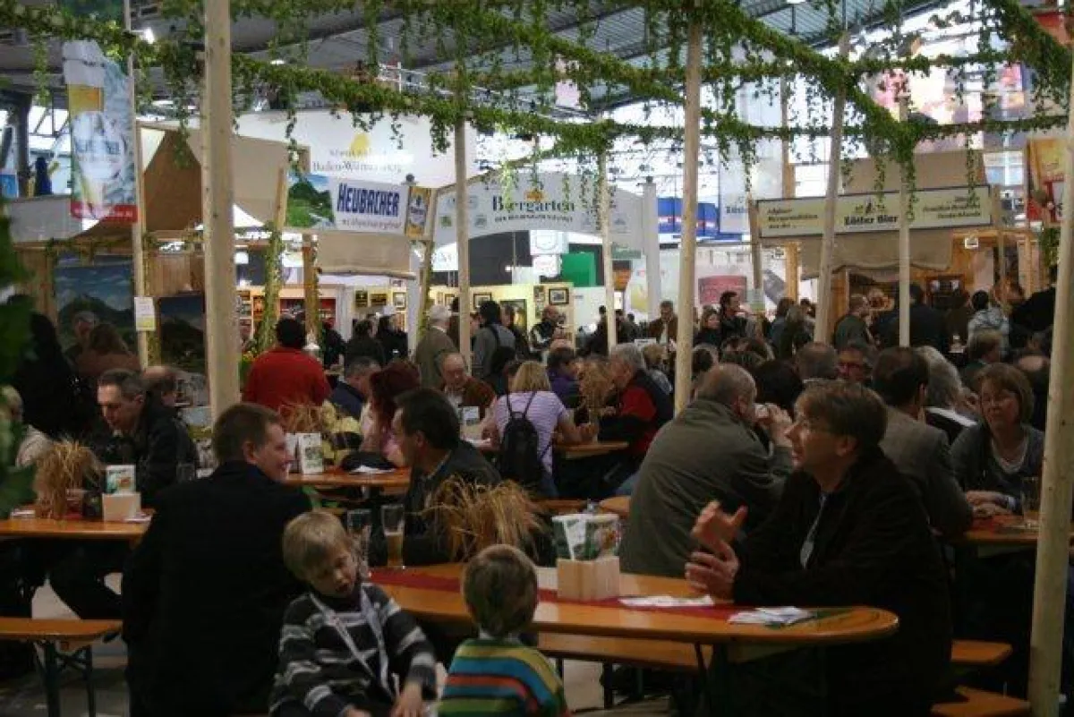 Biergarten Messestand