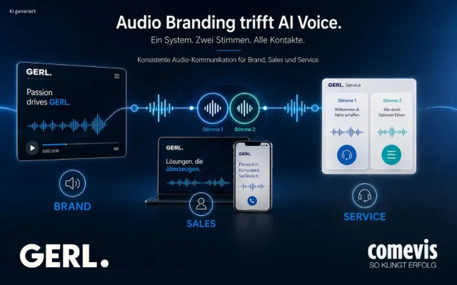 Bild: Audio Branding trifft AI Voice: Wie GERL. Brand, Sales und Service neu verbindet