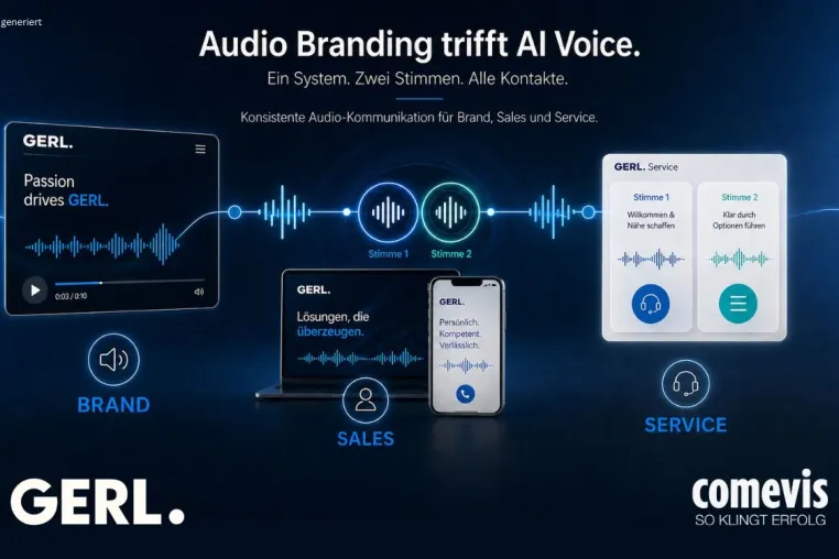 Bild: Audio Branding trifft AI Voice: Wie GERL. Brand, Sales und Service neu verbindet