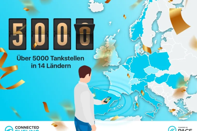 Bild: PACE baut die europäische Marktführung für Mobile Payment direkt an der Zapfsäule weiter aus! 