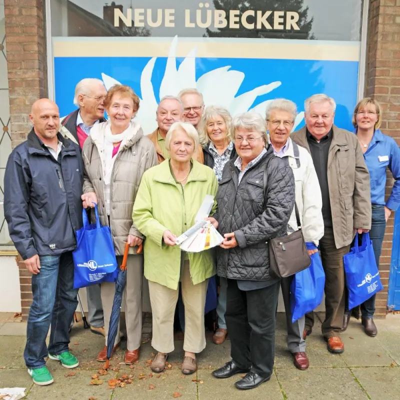 Die Jubilare konnten sich sogar die Farbe des Treppenhauses aussuchen.