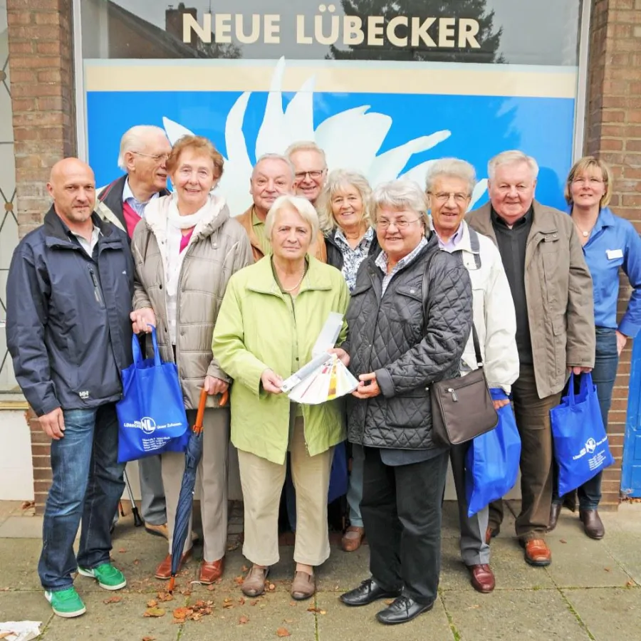 Die Jubilare konnten sich sogar die Farbe des Treppenhauses aussuchen.