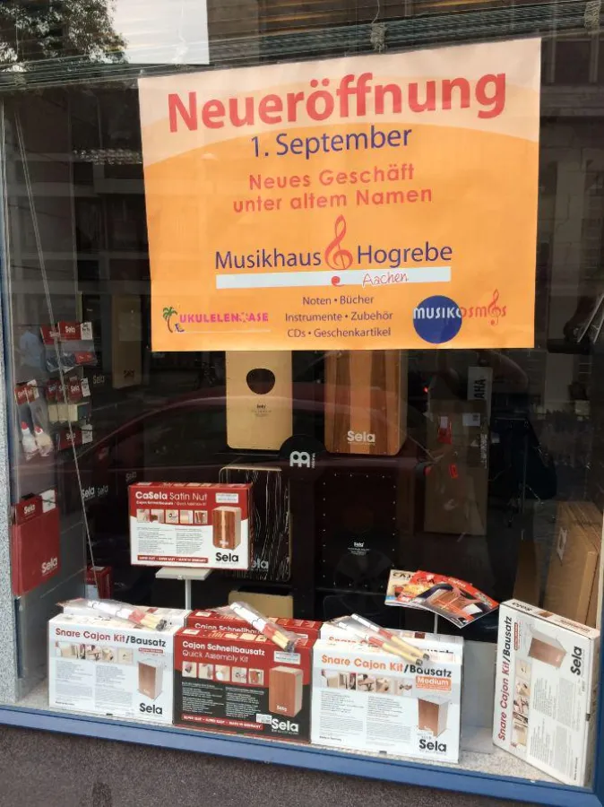 Neuanfang: Musikhaus Hogrebe in Aachen