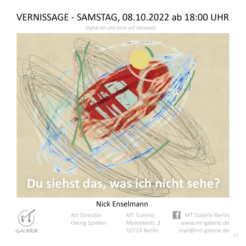 7. Geburtstag der MT Galerie und 1. Ausstellung von Nick Enselmann Bild: 7. Geburtstag der MT Galerie und 1. Ausstellung von Nick Enselmann