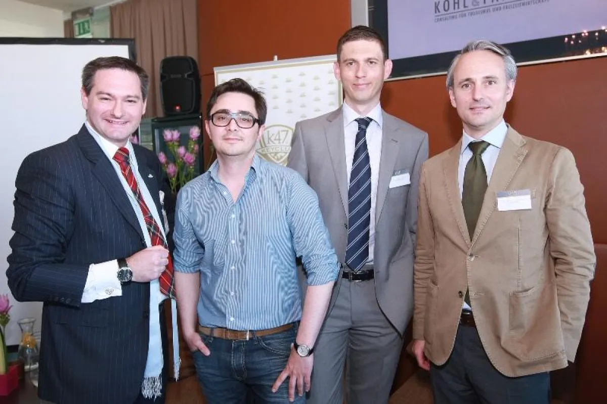 Jochen Ressel (klub47), Willem Kraus (viennabrand), Mag. Martin Schaffer (Kohl & Partner Wien), Mag. Oliver Schmitt (viennabrand)