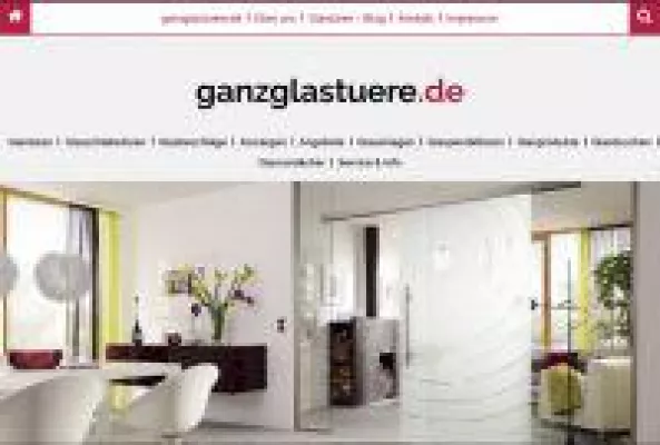 Bild: ganzglastuere.de mit neuer Website - jetzt auch optimal für Smartphone und Tablet